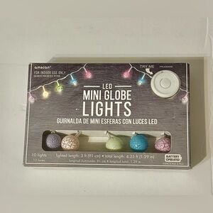 NIB battery operated LED globe lights